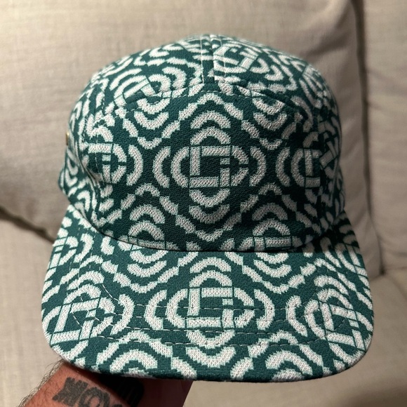 Casablanca green monogram cap - Picture 2 of 3